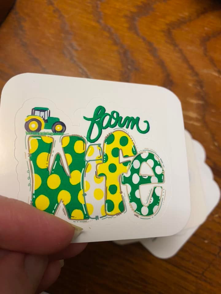Farmer Wife STICKER