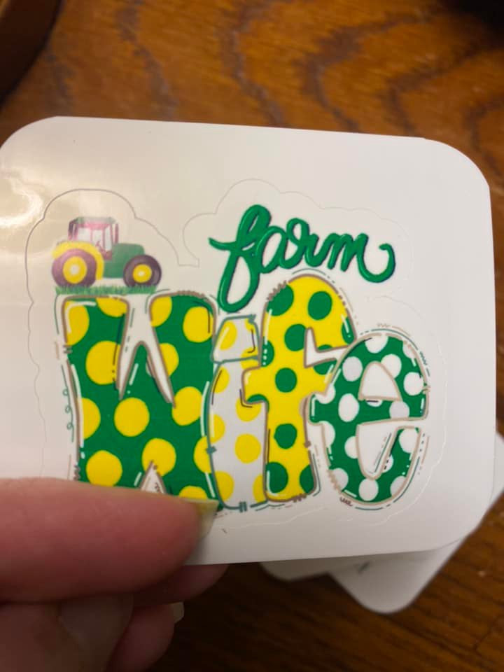 Farmer Wife STICKER