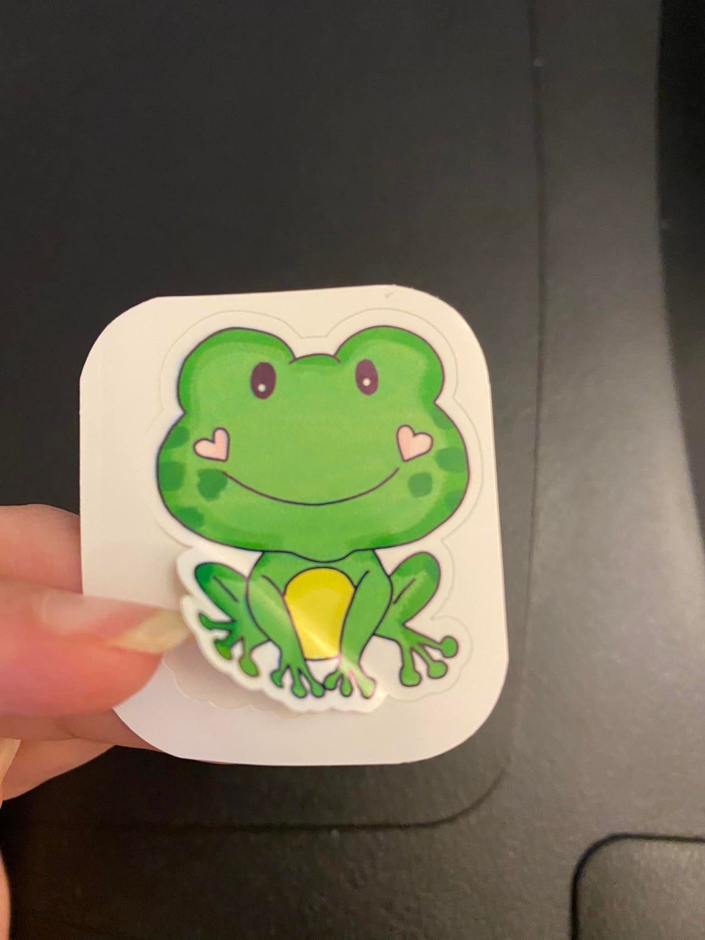 Cute Green Frog Sticker