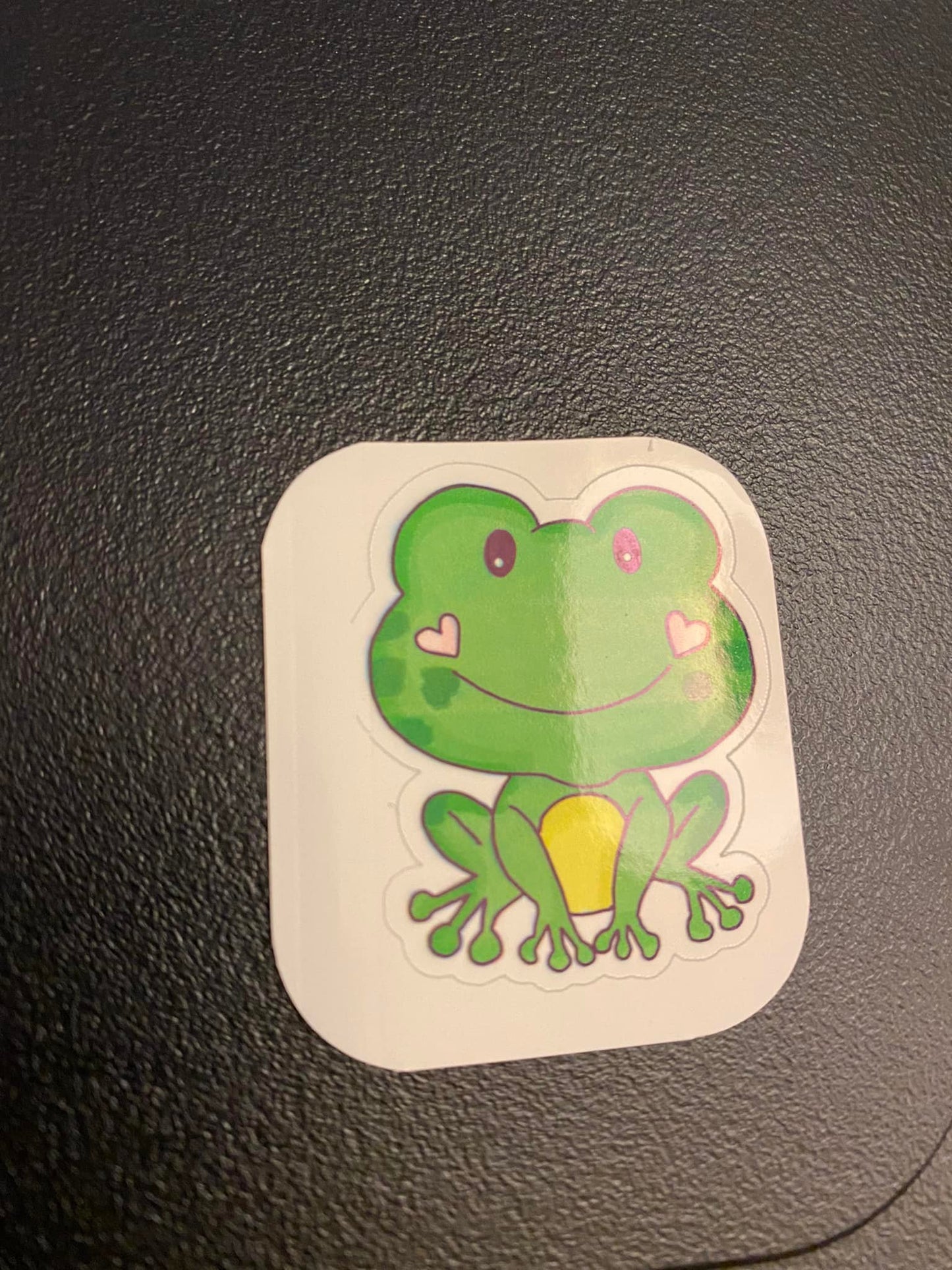 Cute Green Frog Sticker