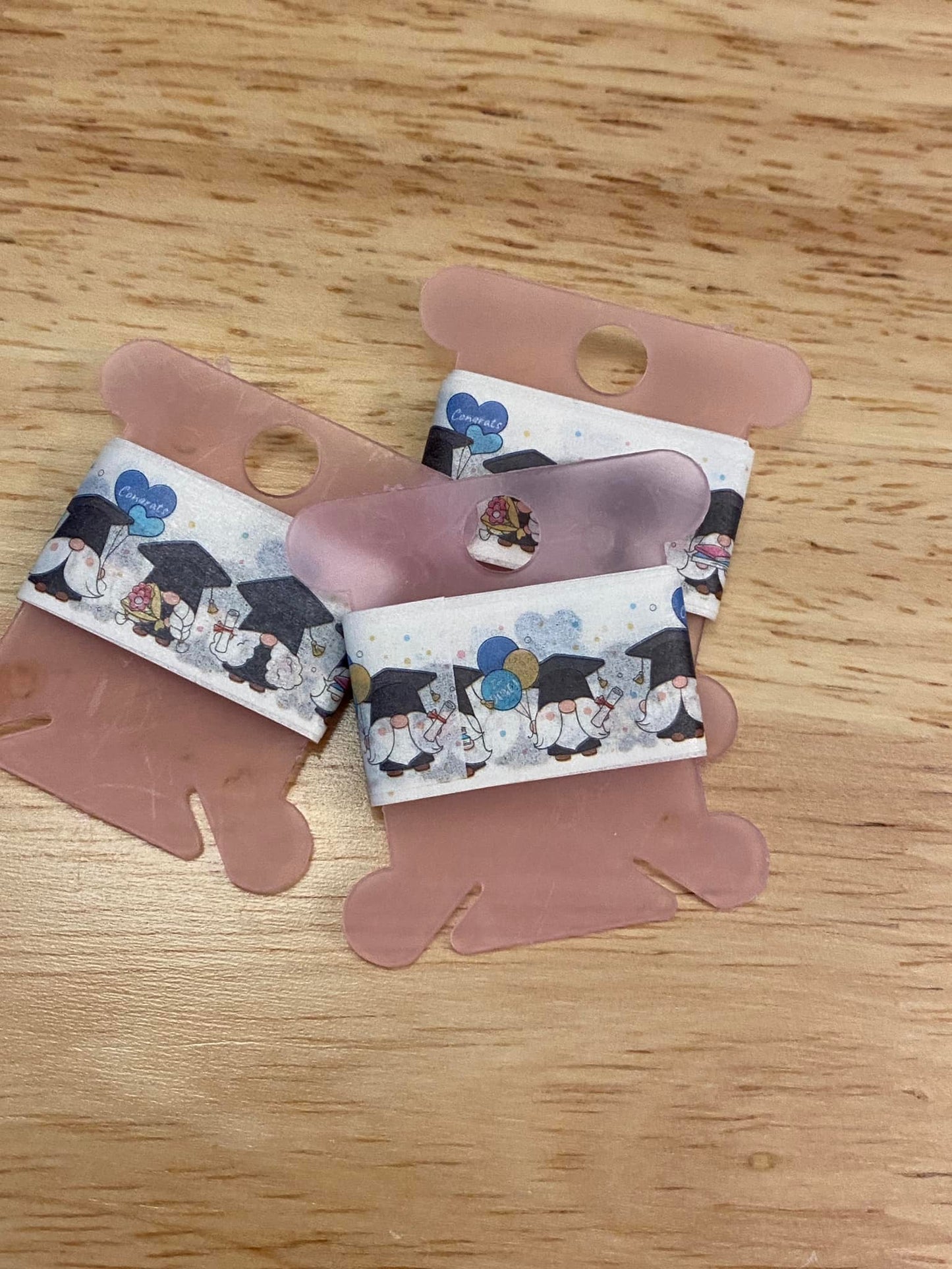 Sample Card of Graduation Gnomes Washi Tape