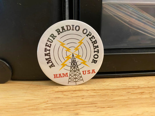 Amateur Radio Operator 1.25" / 2.25" Button Pin