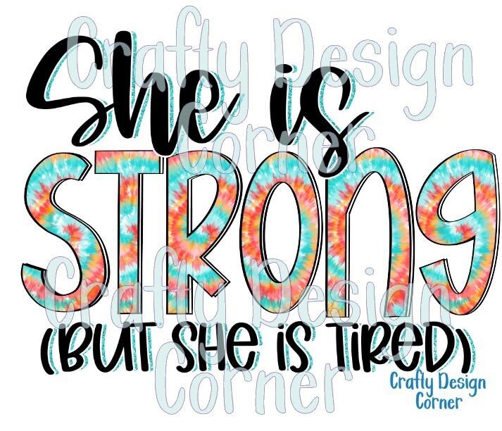 She is Strong but She is Tired Sublimation, sublimation transfer, Feeling transfer, SS702