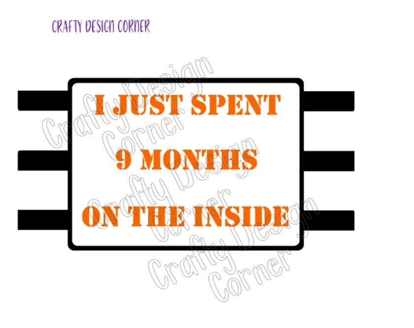 I Just Spent 9 Months on the Inside JPEG/PNG DIGITAL Download