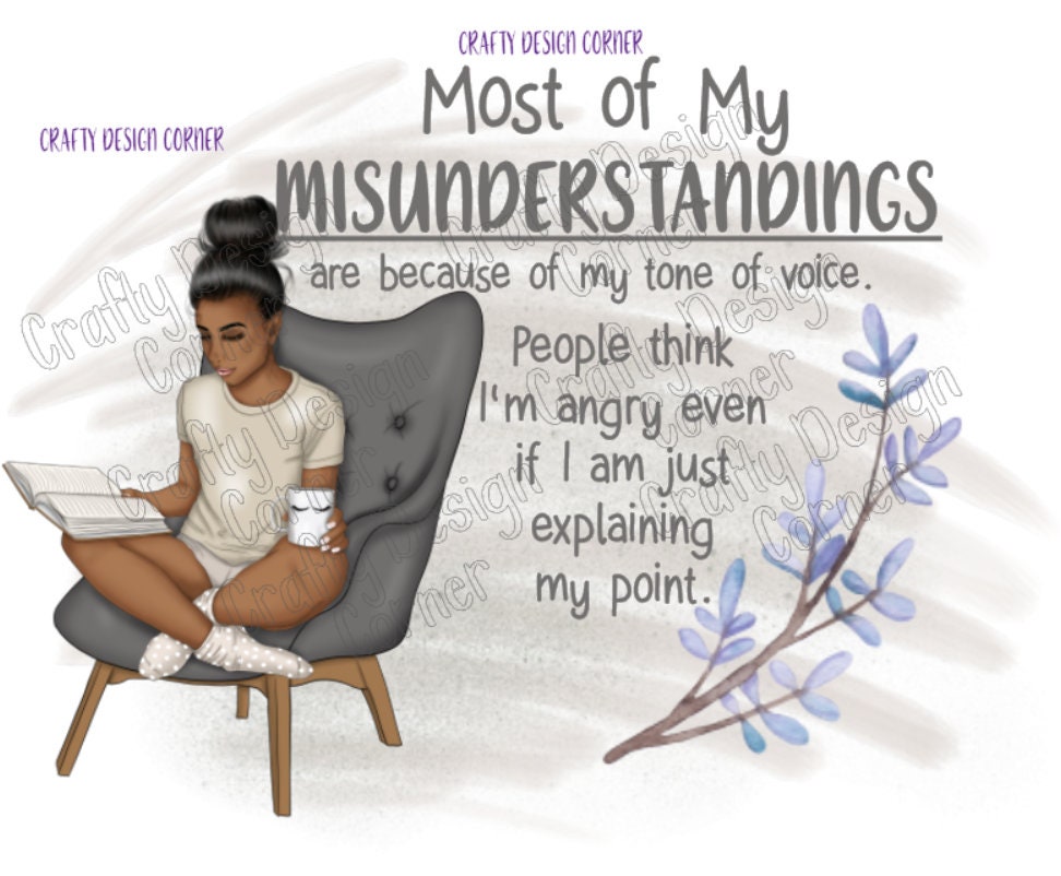 Bundle of All 4 Most of my Misunderstandings is my Tone of Voice JPEG/PNG DIGITAL Design