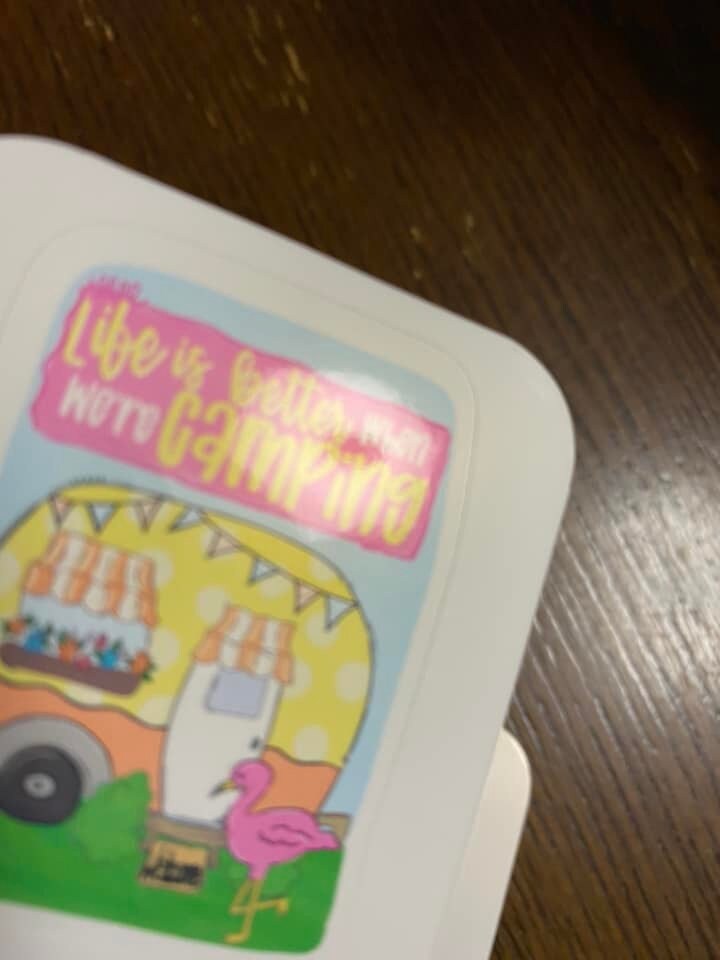 Life is Better when We're Camping STICKER, Cute Camping sticker, Laptop sticker