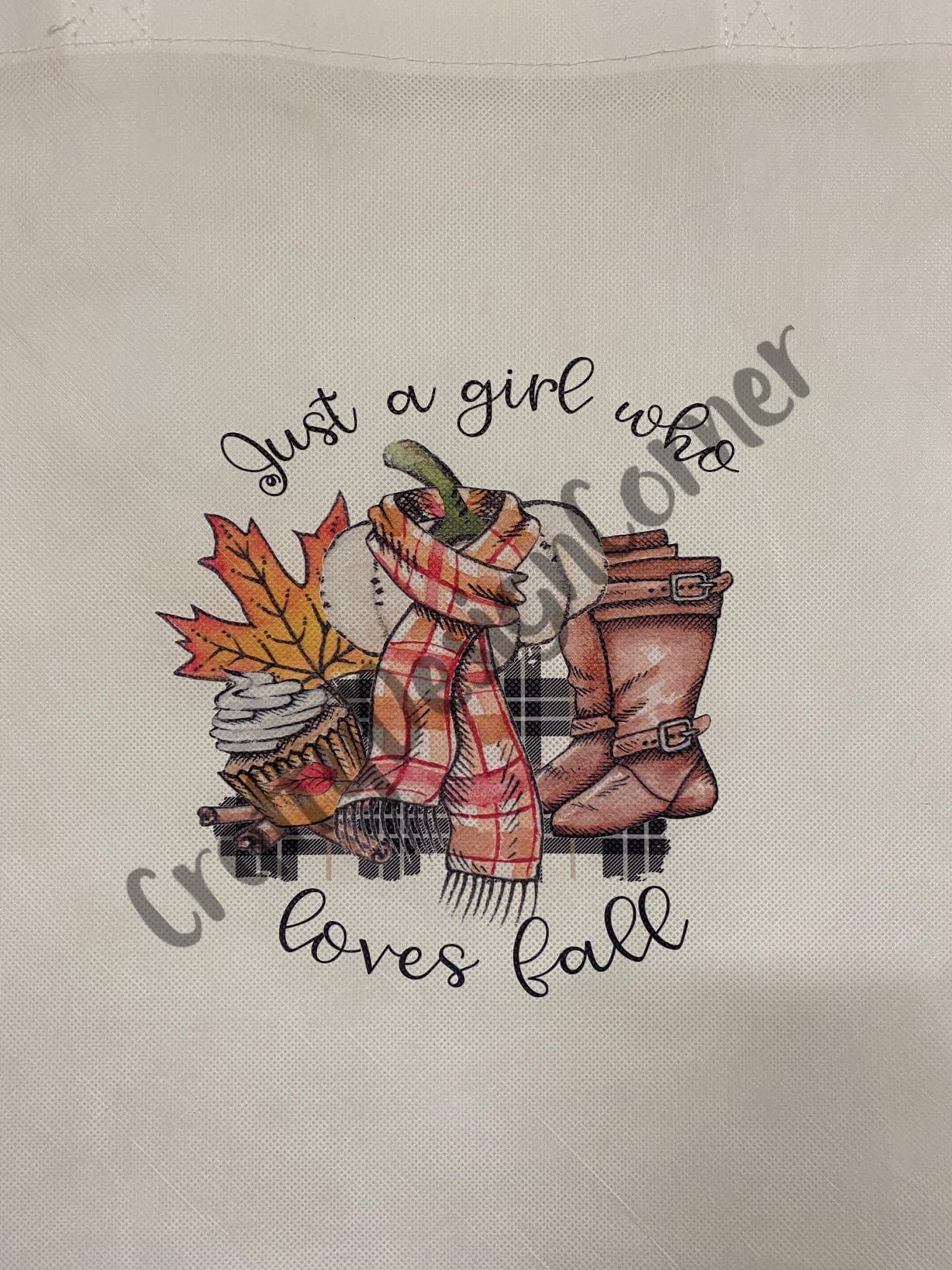 Just a Girl who Loves Fall Tote Bag Eco Friendly