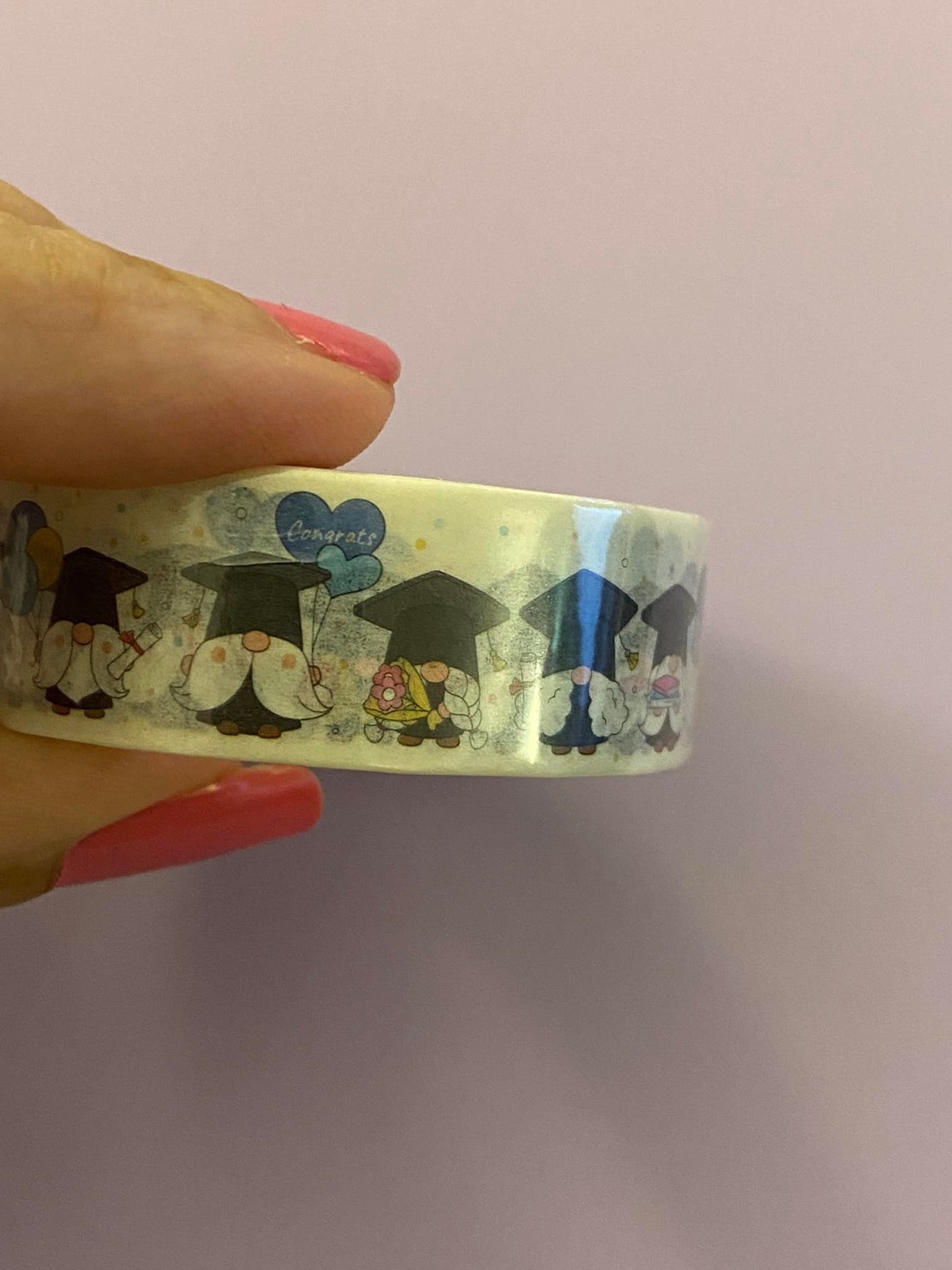 Big Roll of Graduation Gnomes Washi Tapes