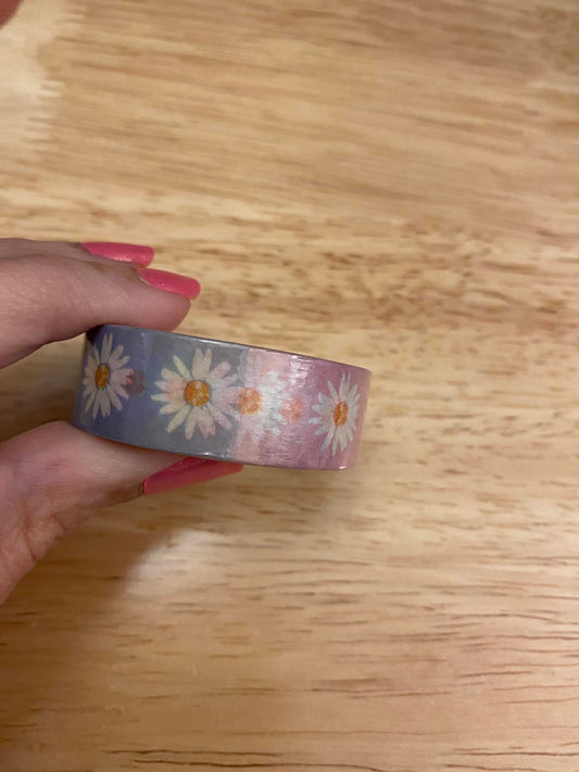 Big Roll of Ombre Dasiy Flowers Washi Tape