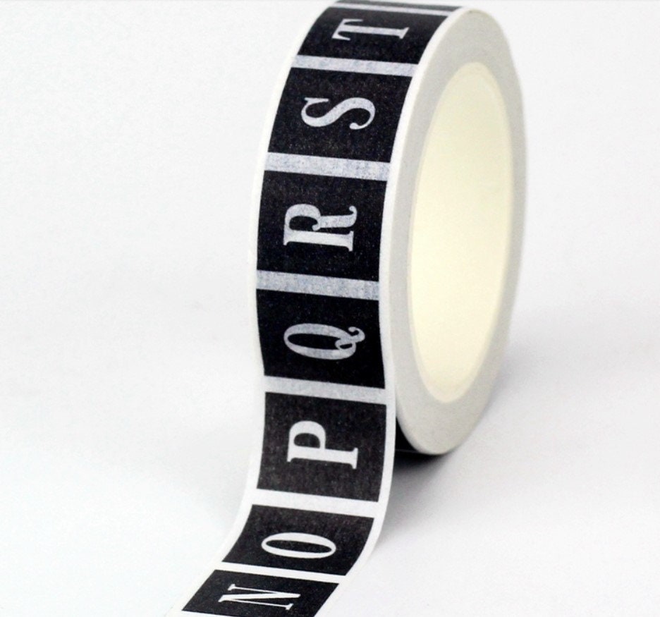 Big Roll of ABC Alphabet Washi Tape