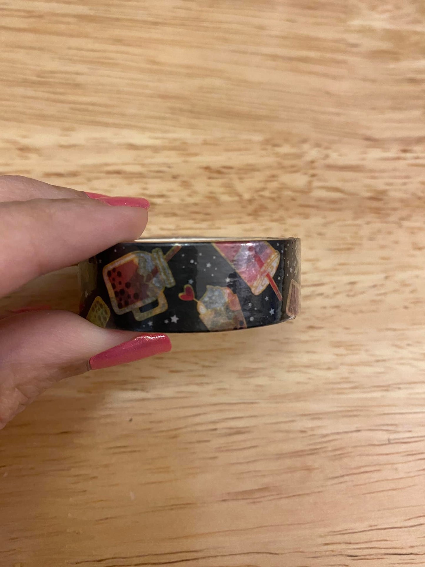 Big Roll of Dark Boba Iced Tea Washi Tape