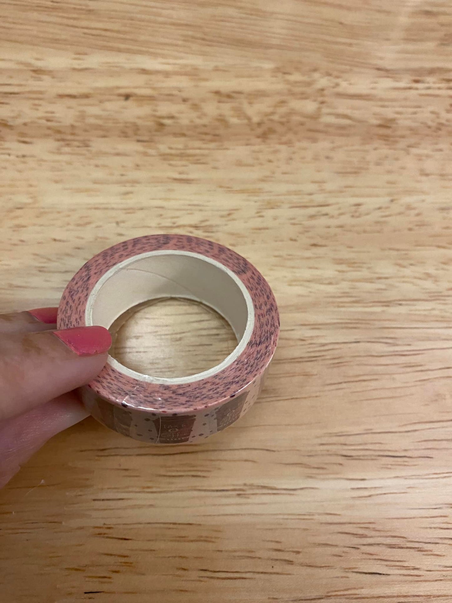Big Roll of Beige Latte Washi Tape