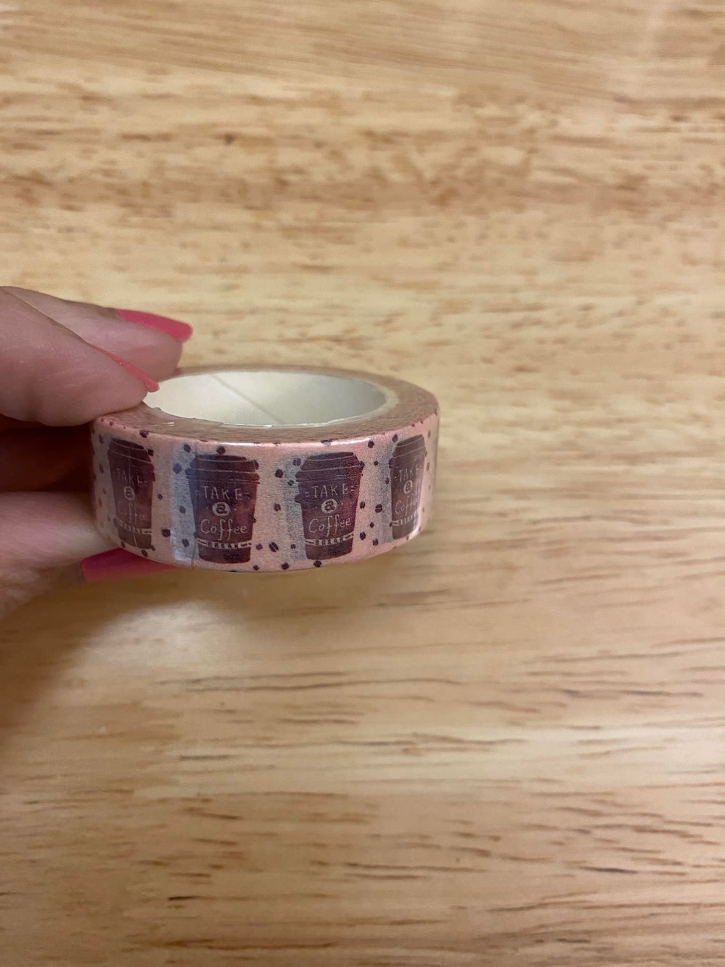 Big Roll of Beige Latte Washi Tape