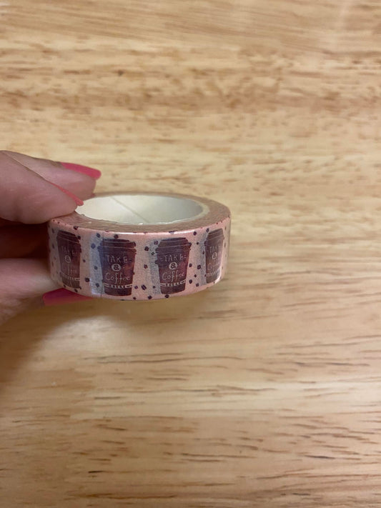 Big Roll of Beige Latte Washi Tape