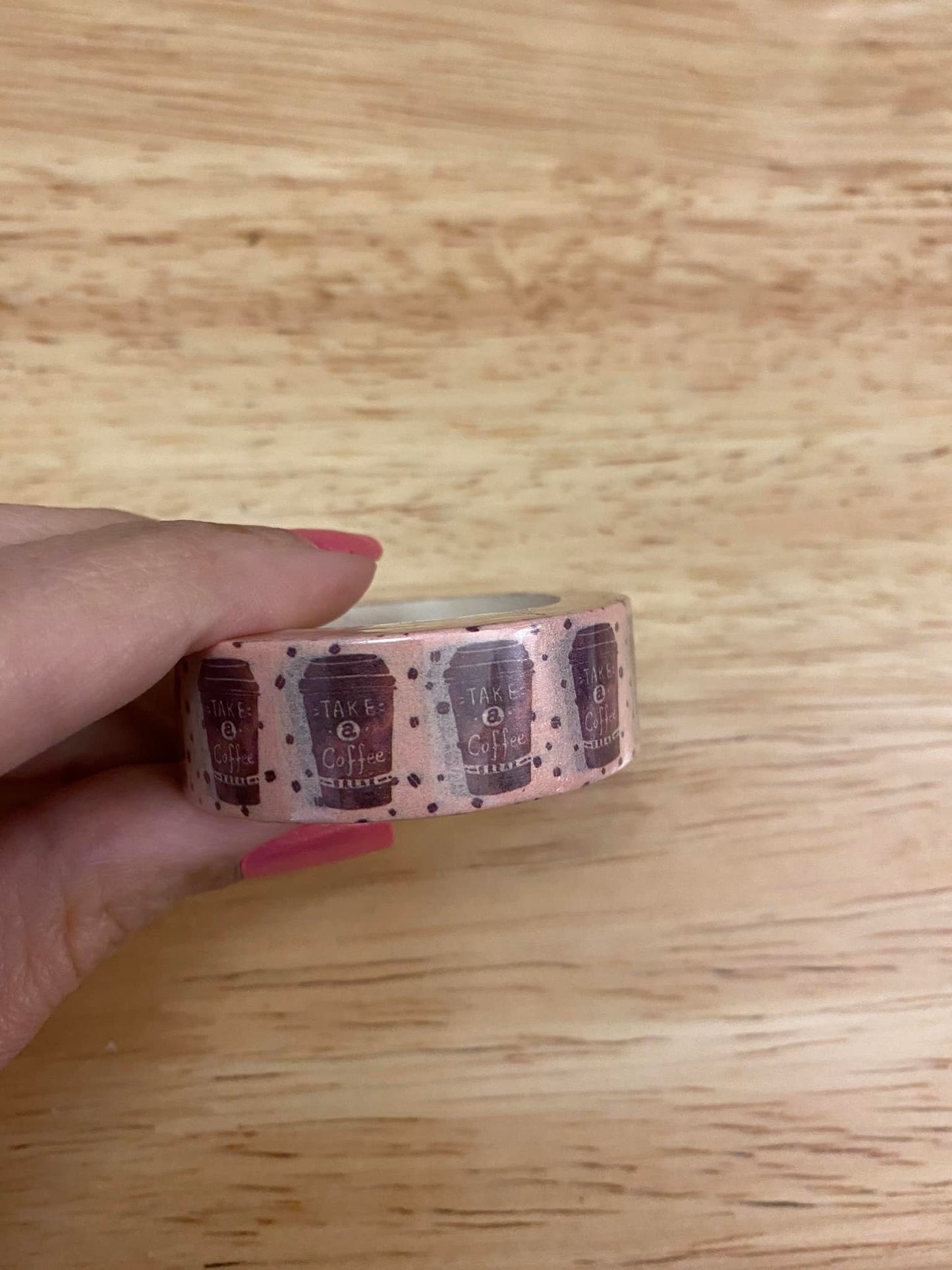 Big Roll of Beige Latte Washi Tape