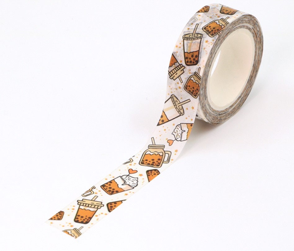 Big Roll of Iced Whipping Boba Tea Washi Tape