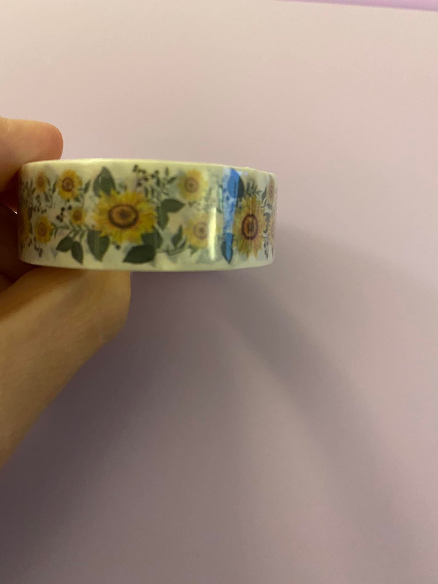 Big Roll of Sunflowers with Leaves Washi Tape