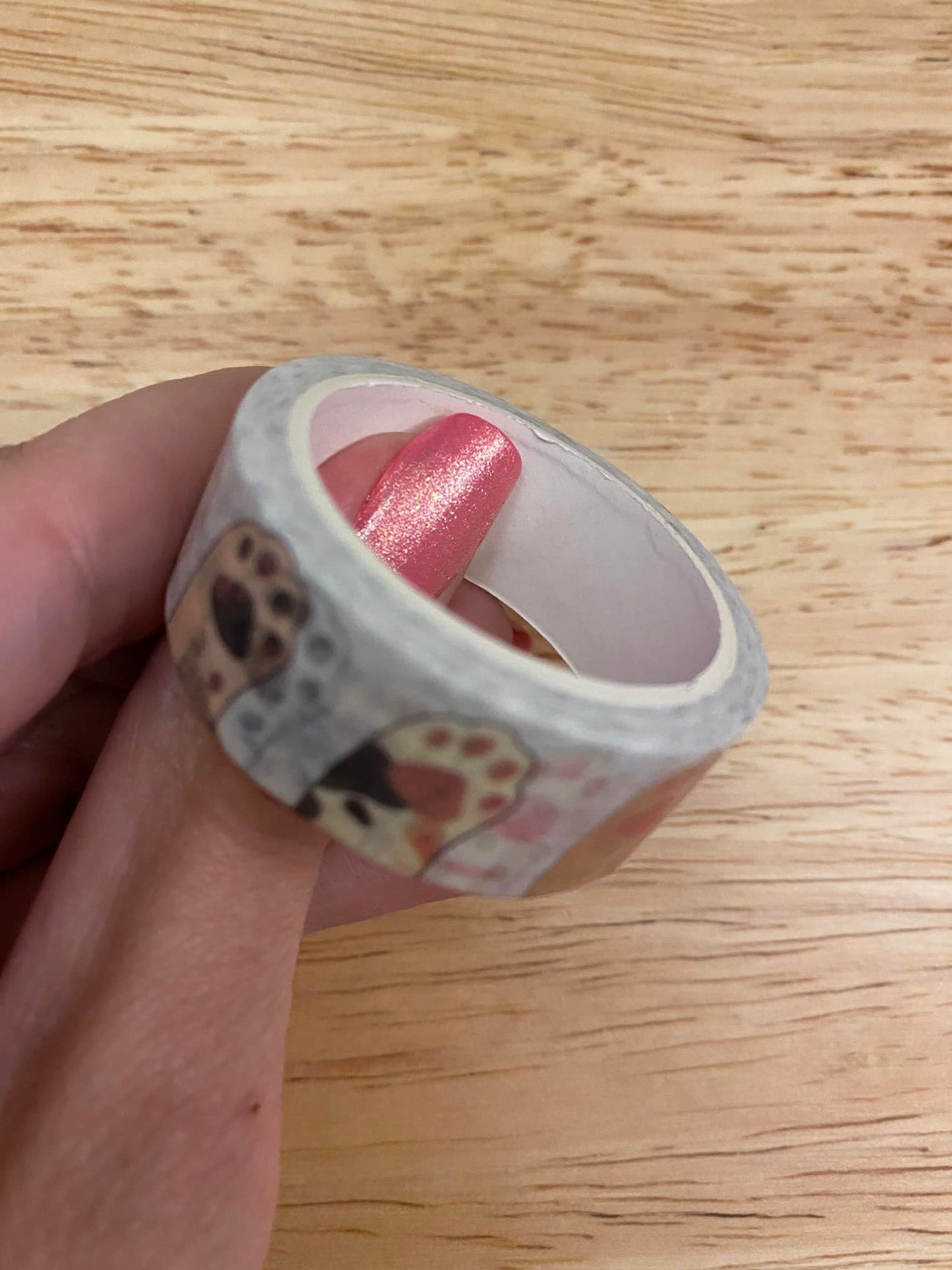 Medium Roll of Cat Paws Washi Tape