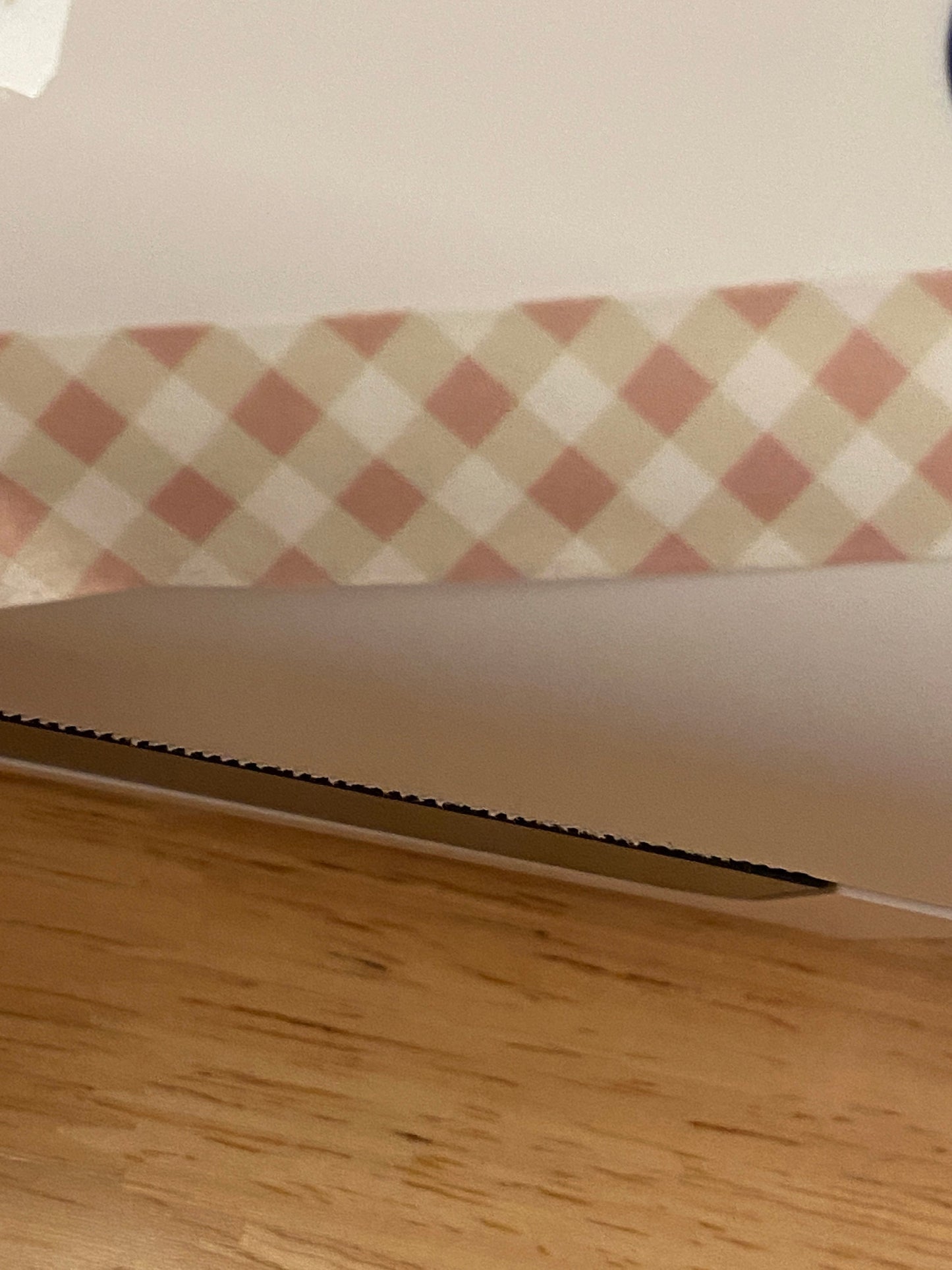 Big Roll of Pink Rose Gold Looking Grid Lattice Washi Tape