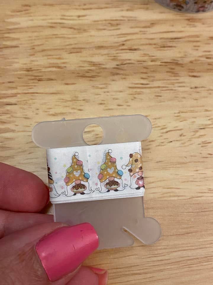 Sample Card of Coffee Gnomes with Sweet Cookie Washi Tapes