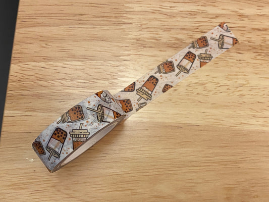 Big Roll of Iced Whipping Boba Tea Washi Tape