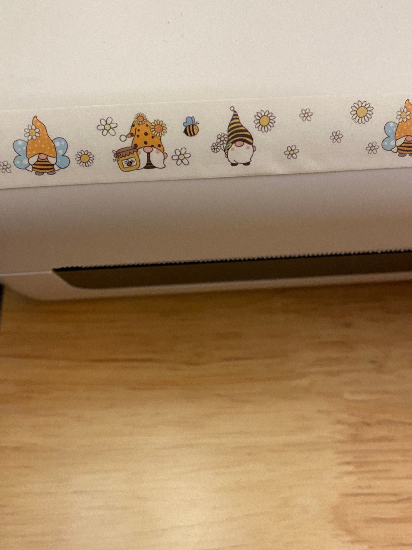 Sample Card of Bee Gnomes with Daisy Washi Tape