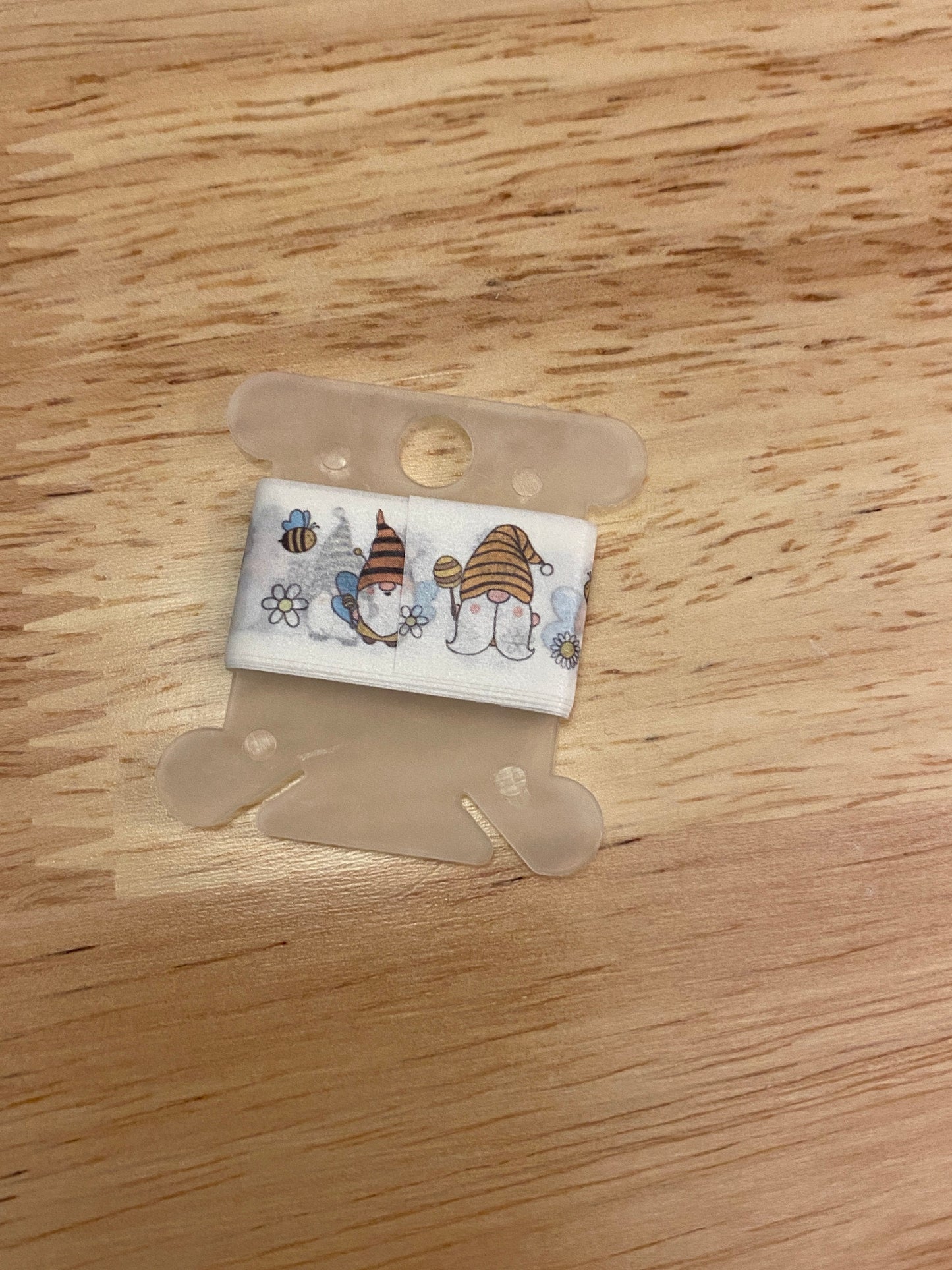 Sample Card of Bee Gnomes with Daisy Washi Tape