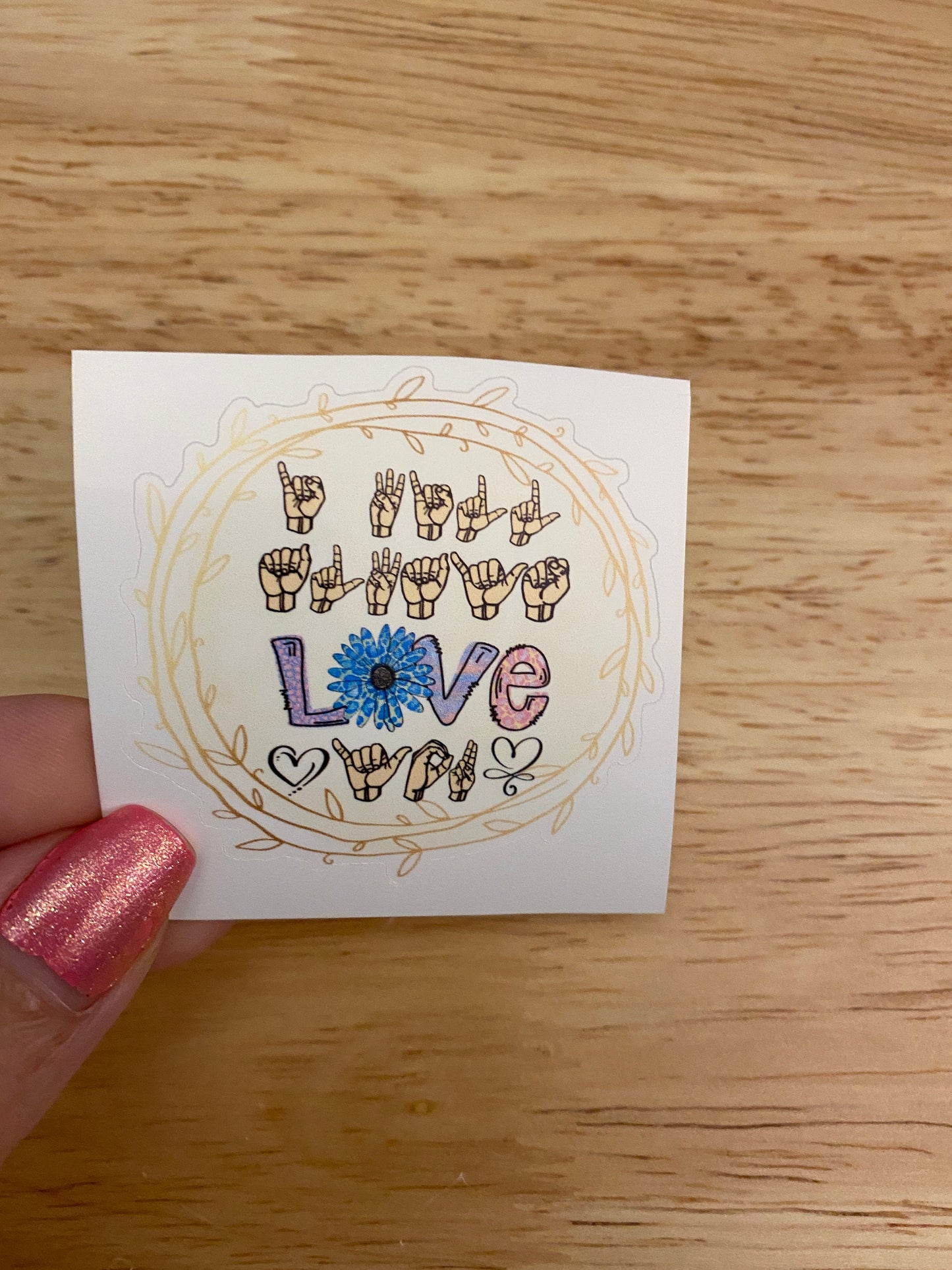Sign Language I will Always Love you Sticker, Sign Language sticker, I will always love you Sticker, Love Sticker
