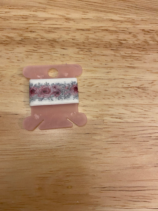 24" Washi Tape Card of Red Flowers Floral, Floral Washi Tape