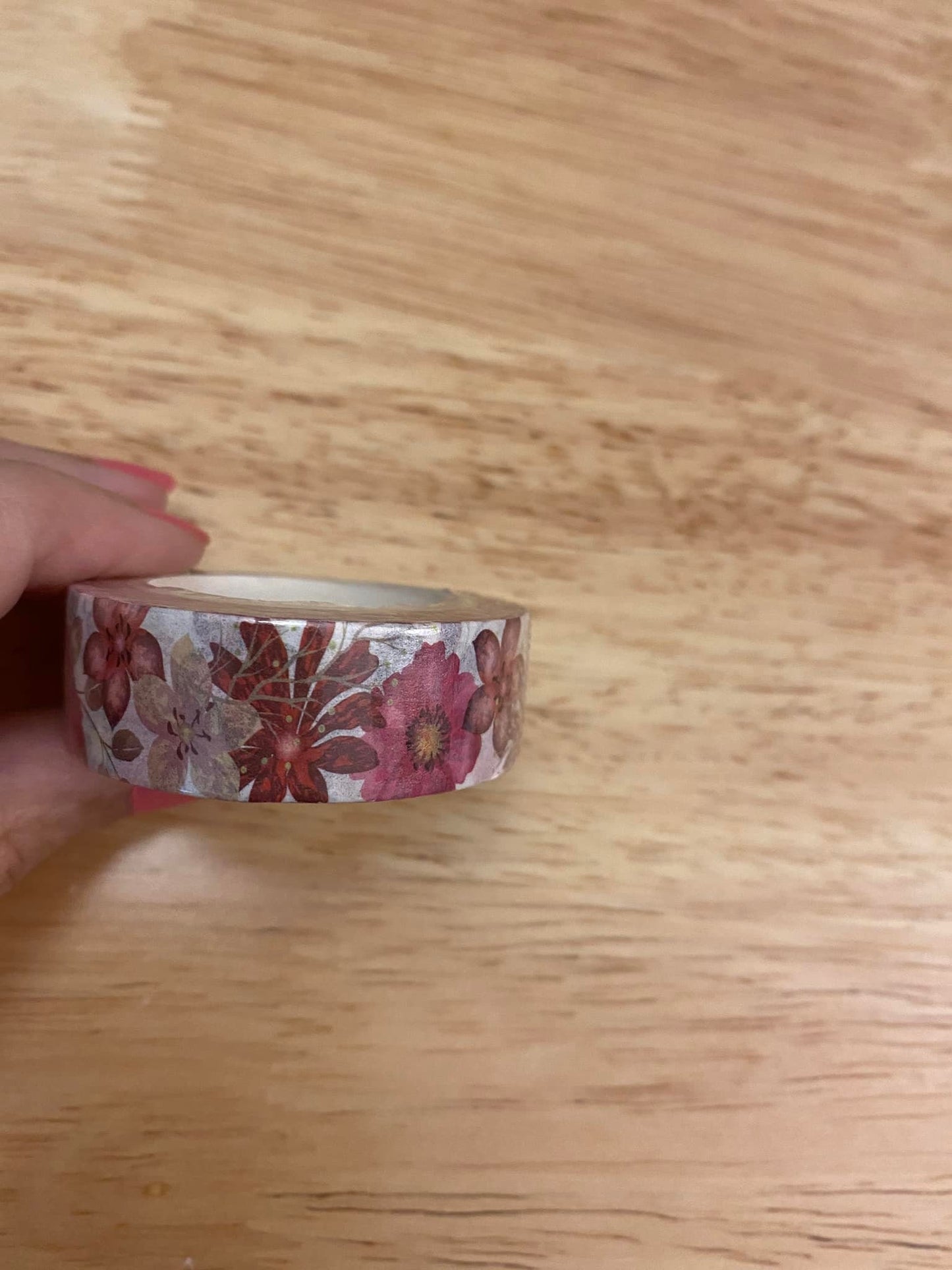 Big Roll of Bright Spring Flowers Washi Tape