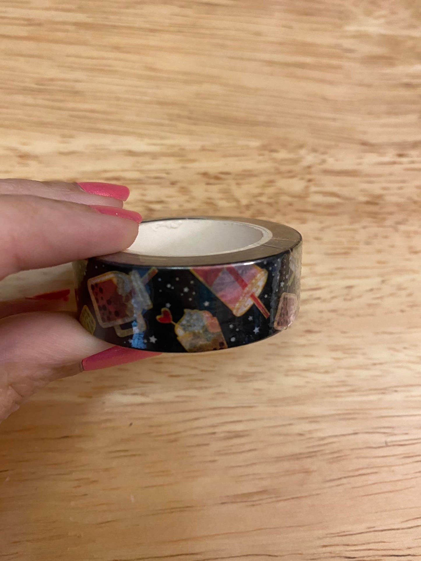 Big Roll of Dark Boba Iced Tea Washi Tape