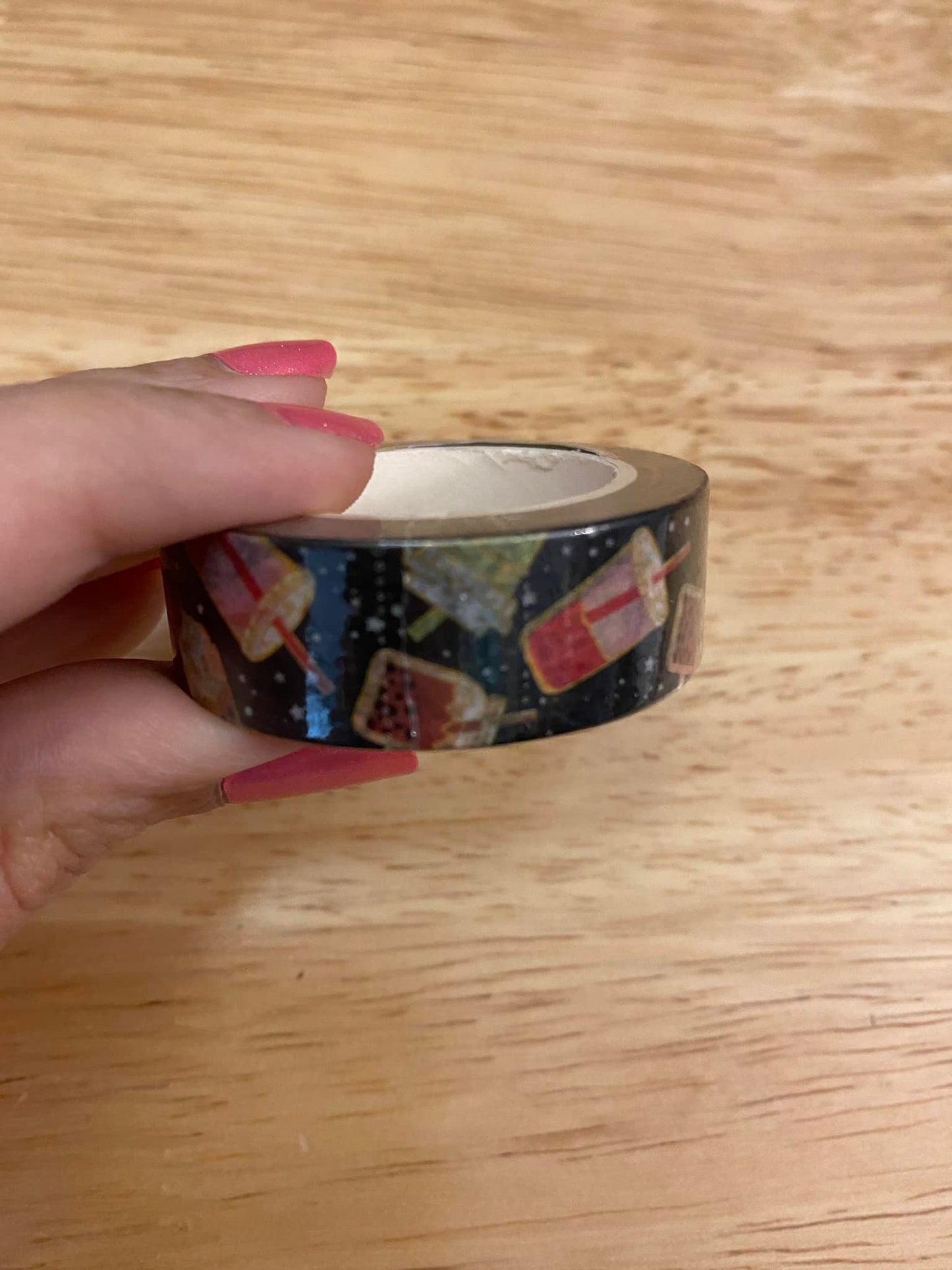 Big Roll of Dark Boba Iced Tea Washi Tape