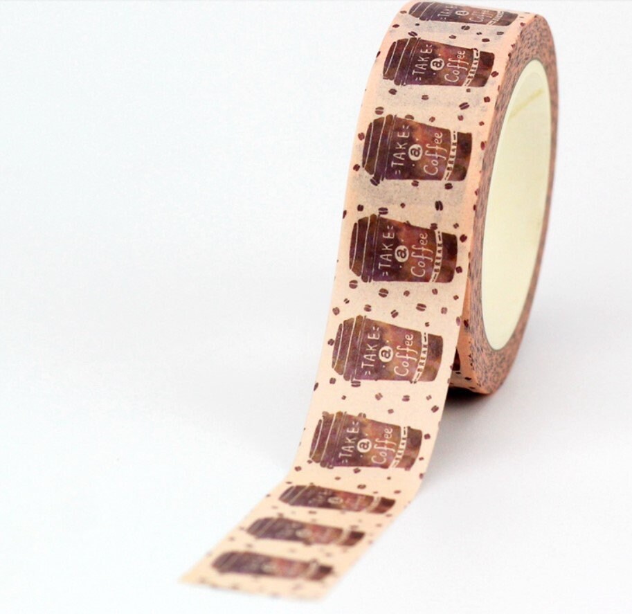 Big Roll of Beige Latte Washi Tape