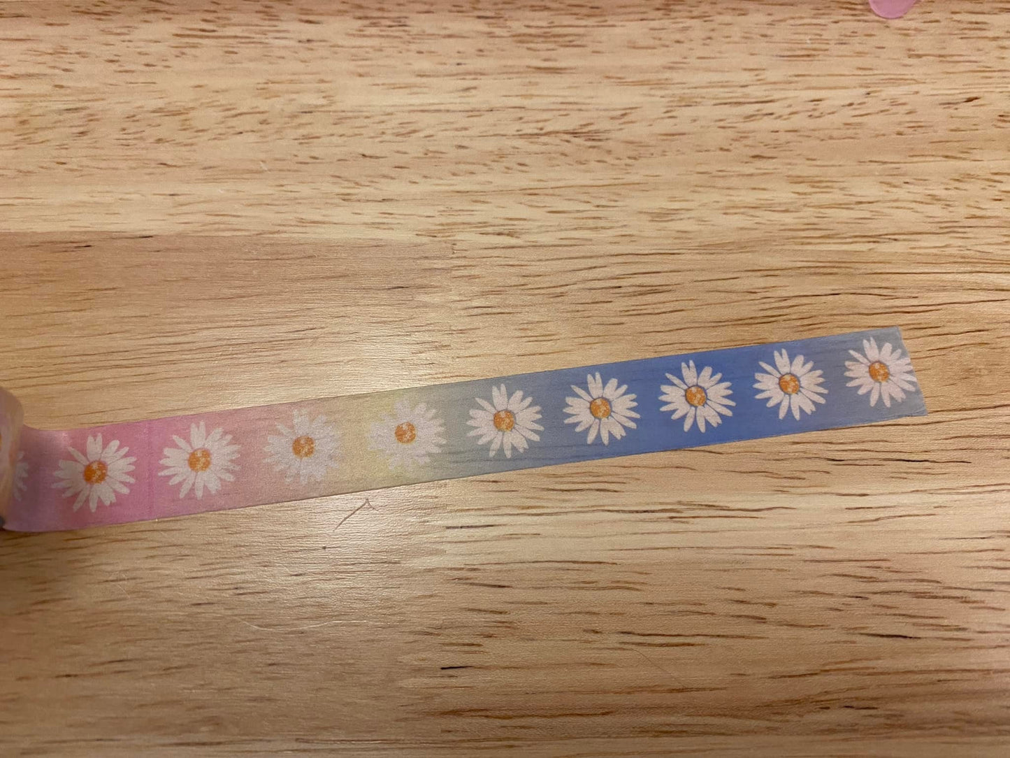 Sample Card of Ombre Dasiy Washi Tape