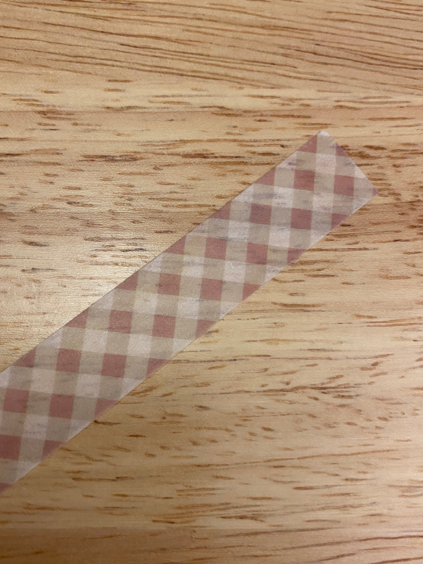 Big Roll of Pink Rose Gold Looking Grid Lattice Washi Tape