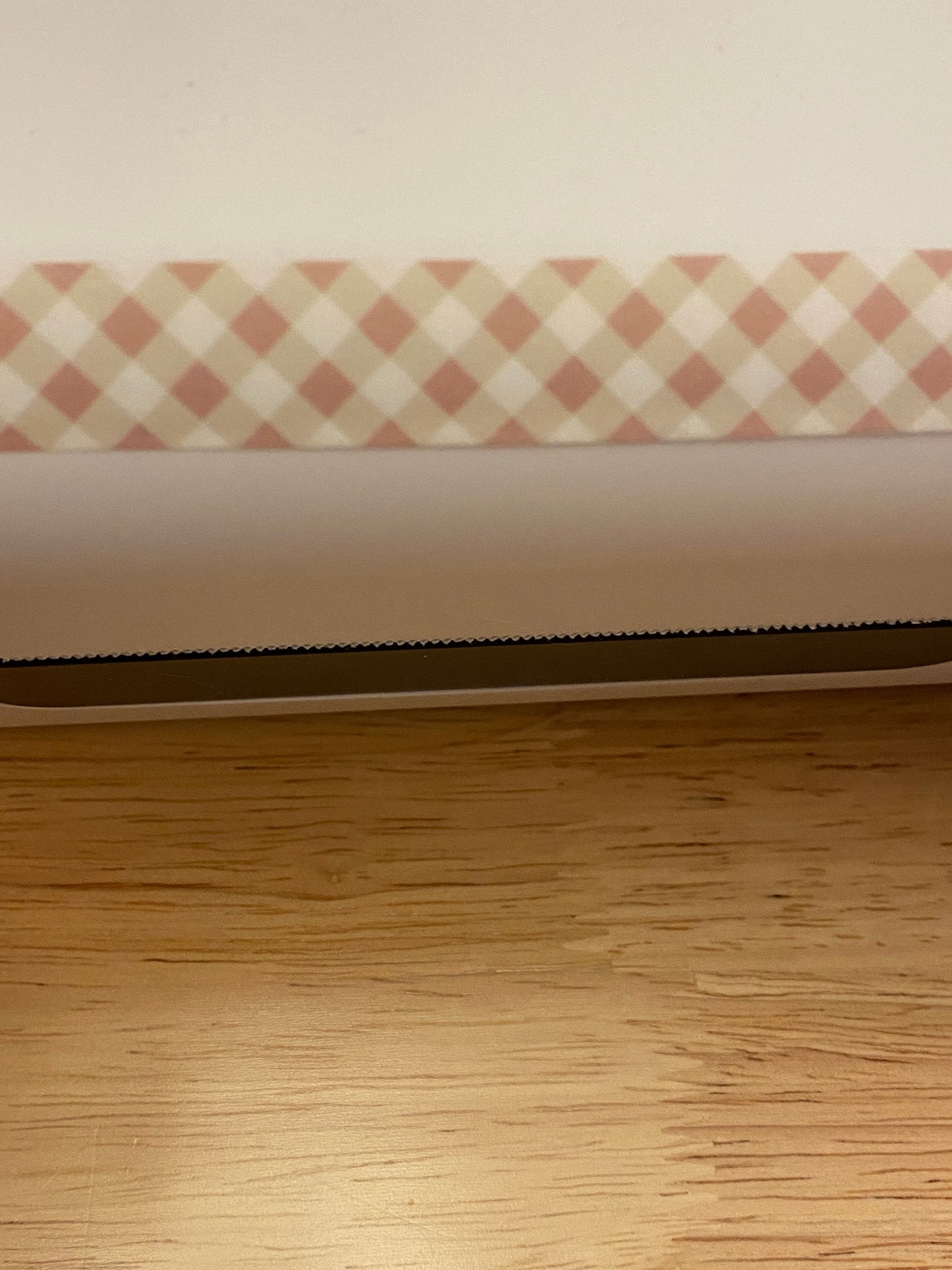 Sample Card of Pink Rose Gold Looking Grid Lattice Washi Tape