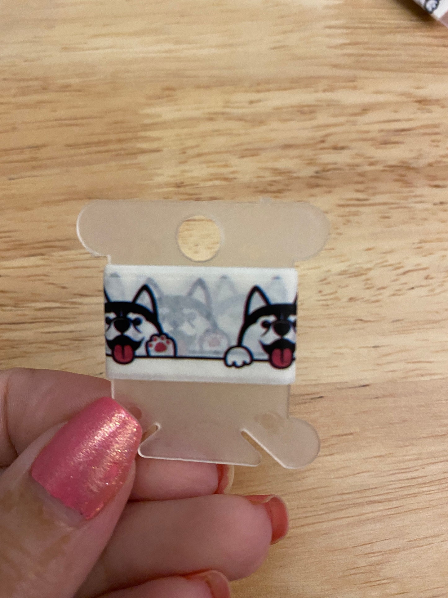 Sample Card of Huskie Dog Washi Tape