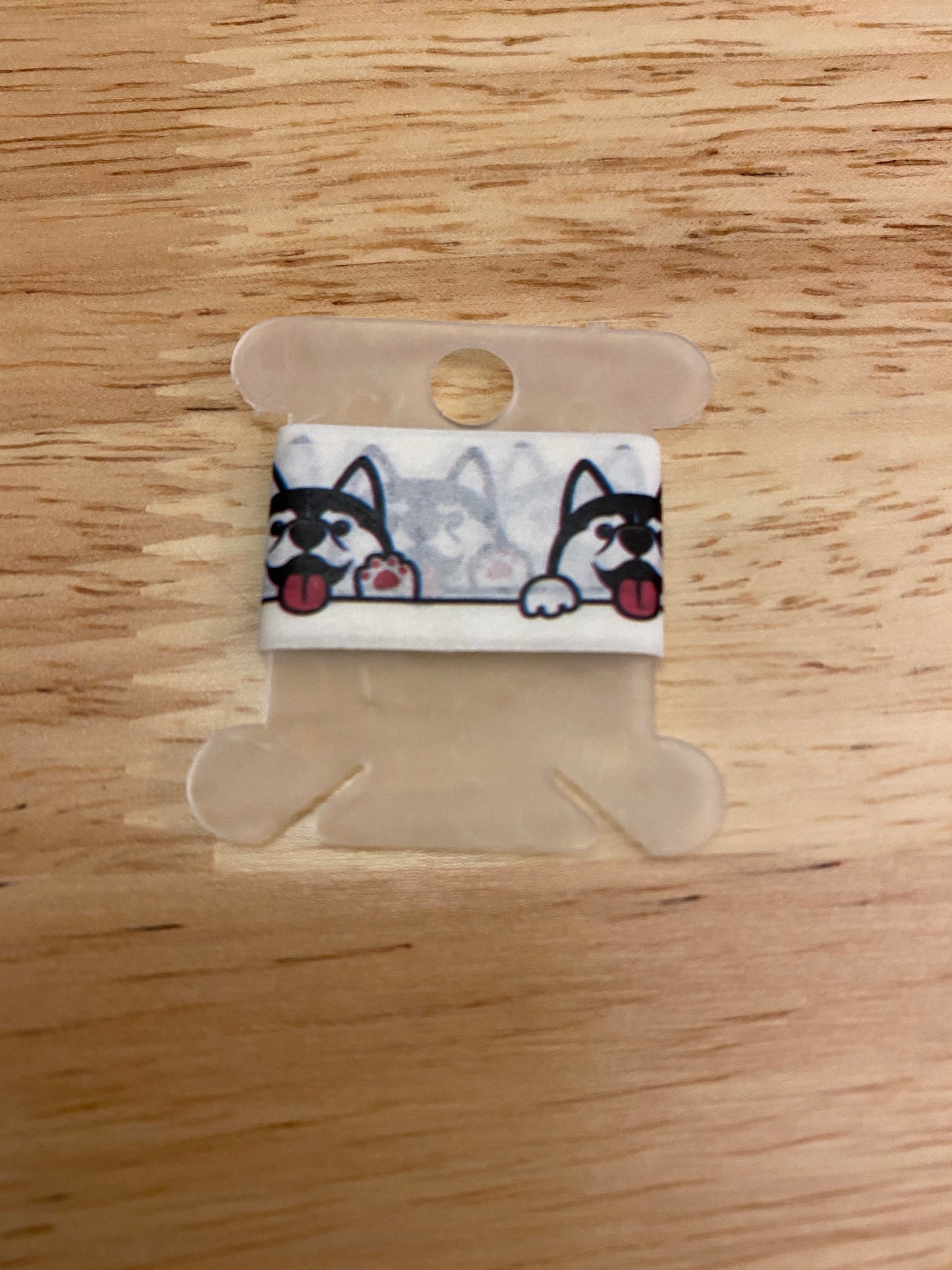Sample Card of Huskie Dog Washi Tape