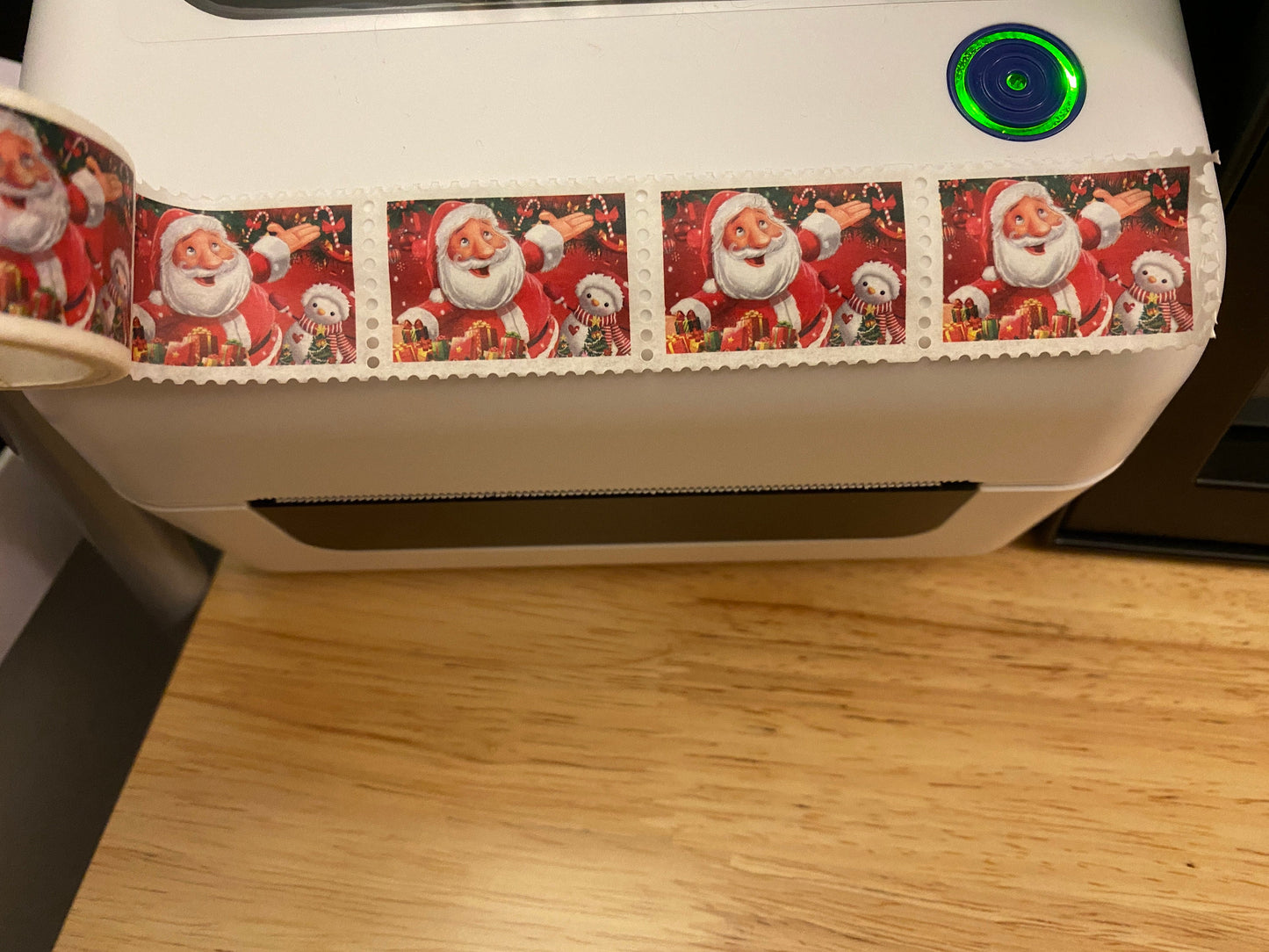 Big Roll of Stamp Santa Clause Washi Tape