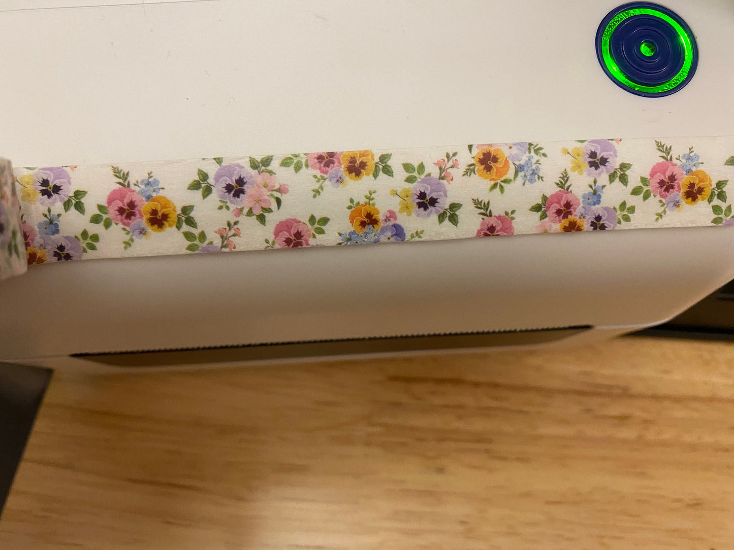 Big Roll of Pansy Washi Tape, Pretty Flower Washi Tape roll, Adhesive Masking Tapes, Flower Washi Tape