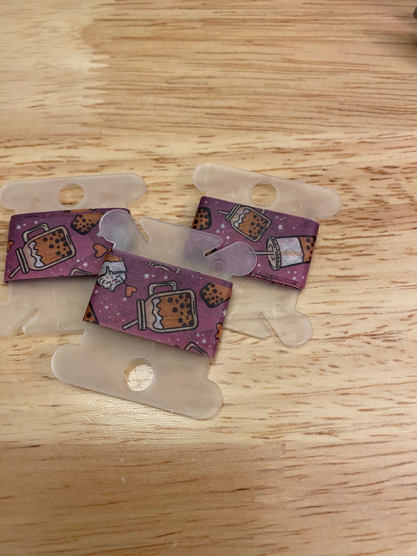 Single Sample Bottle of Bubble Tea Purple Washi Tape