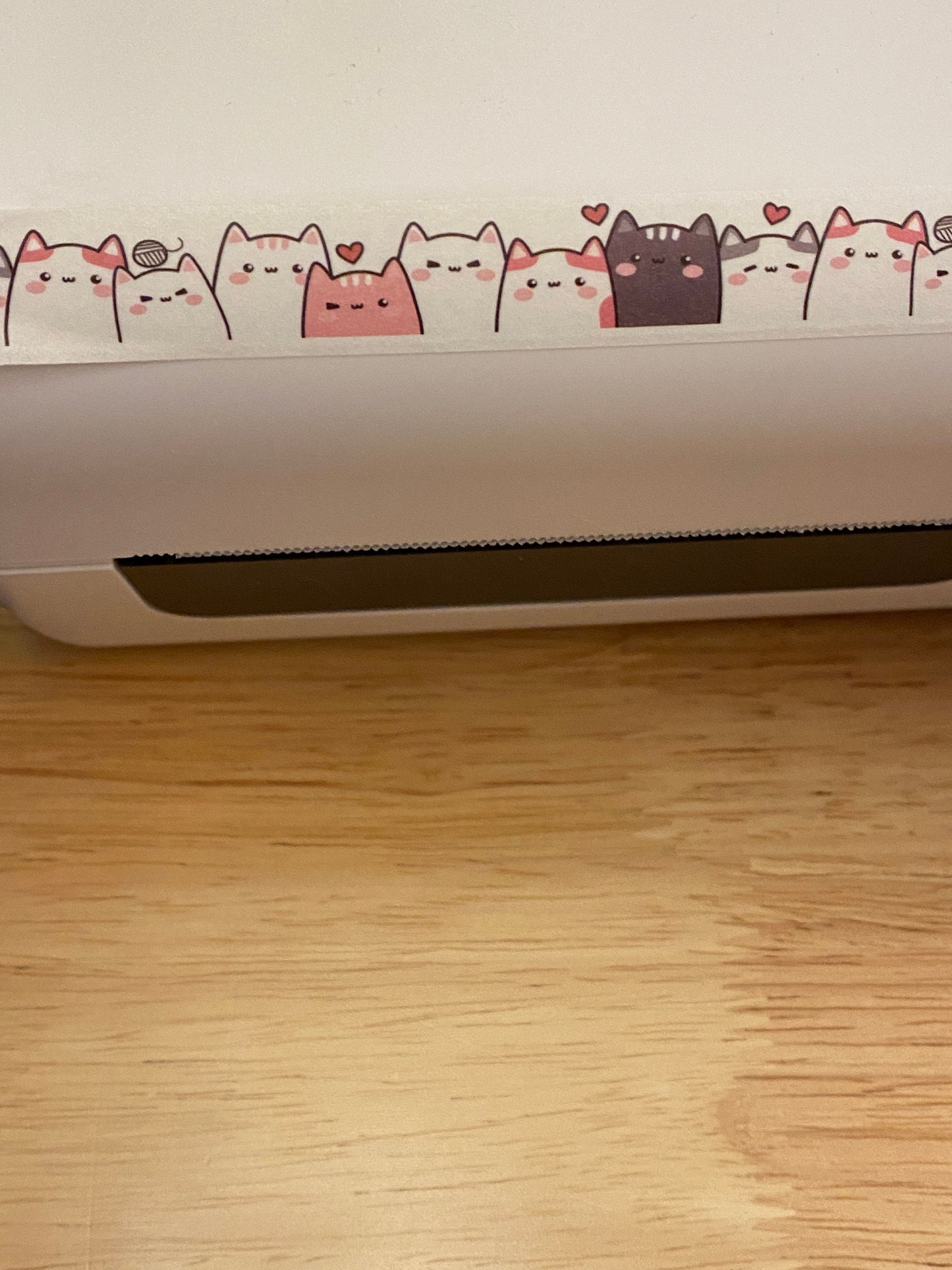 Sample Card of Multi Cats Standing Washi Tape
