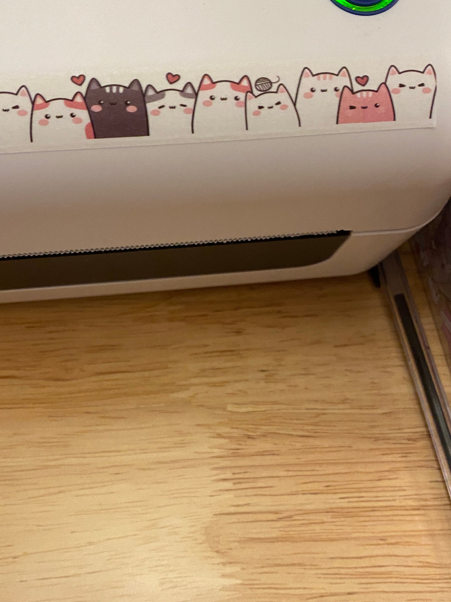 Sample Card of Multi Cats Standing Washi Tape