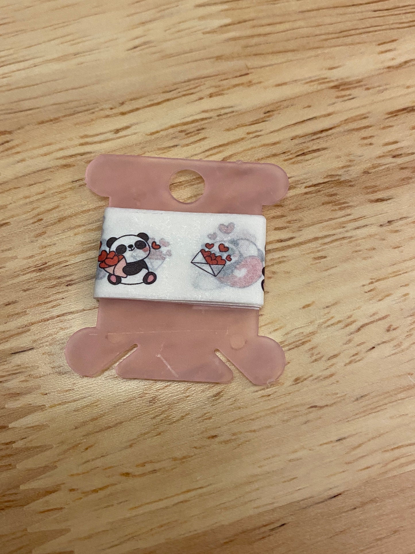 Sample Card of Panda with Hearts Washi Tape