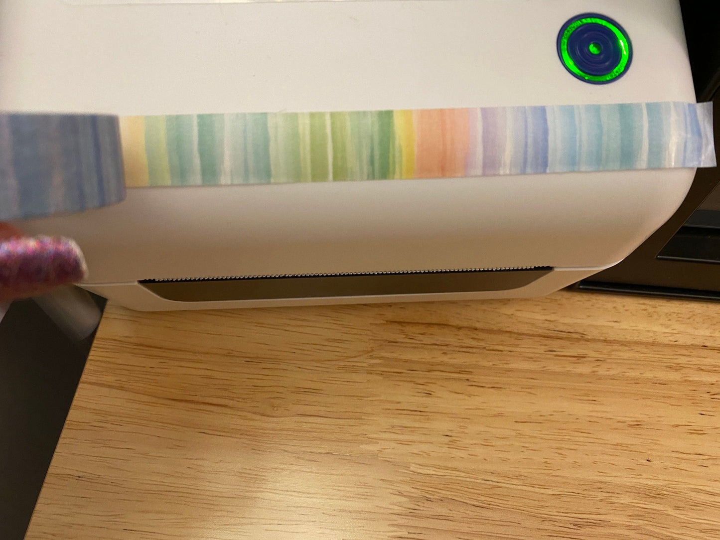 Big Roll of Watercolor Rainbow Stripes Washi Tape, Ombre Stripes Washi Tape roll, Ombre Wahi tape, Adhesive Masking Tapes