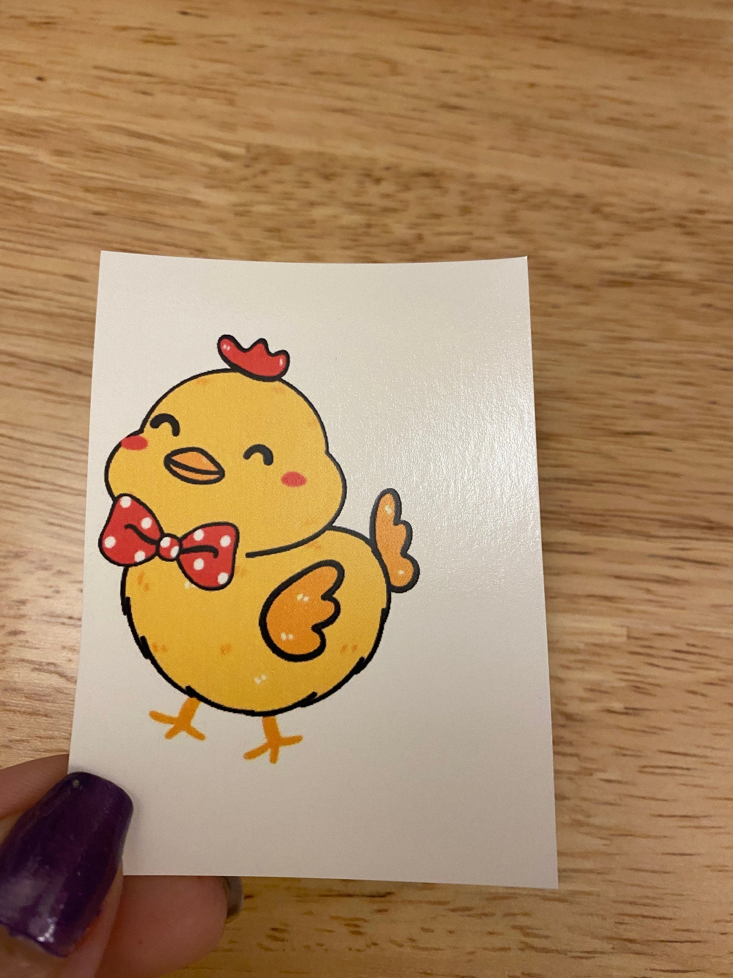 Cute Baby Chick Clear WATER SLIDE