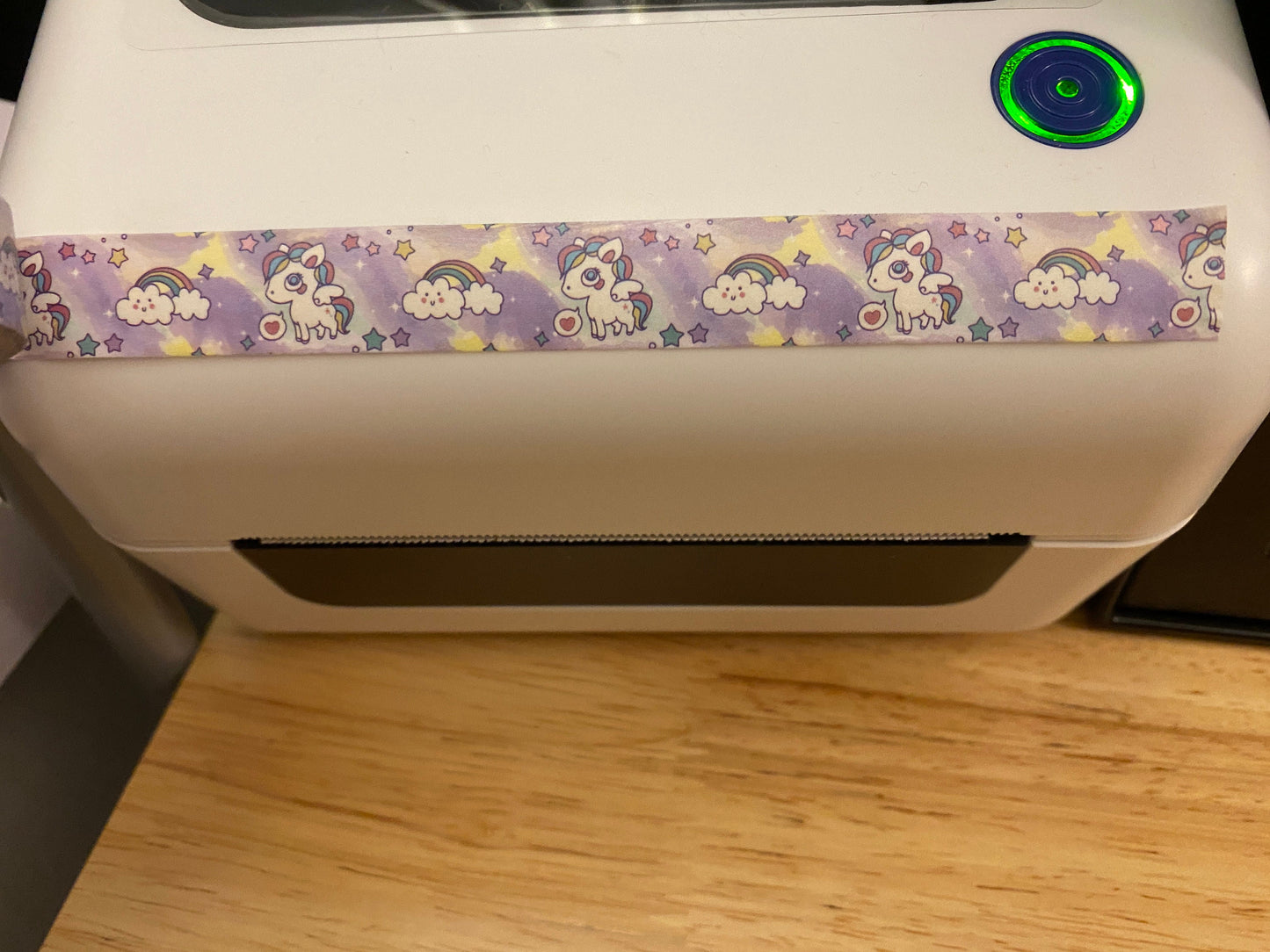 Big Roll of Purple Rainbow Pony Washi Tape, Pony Washi Tape roll, Adhesive Masking Tapes, Rainbow Washi Tape