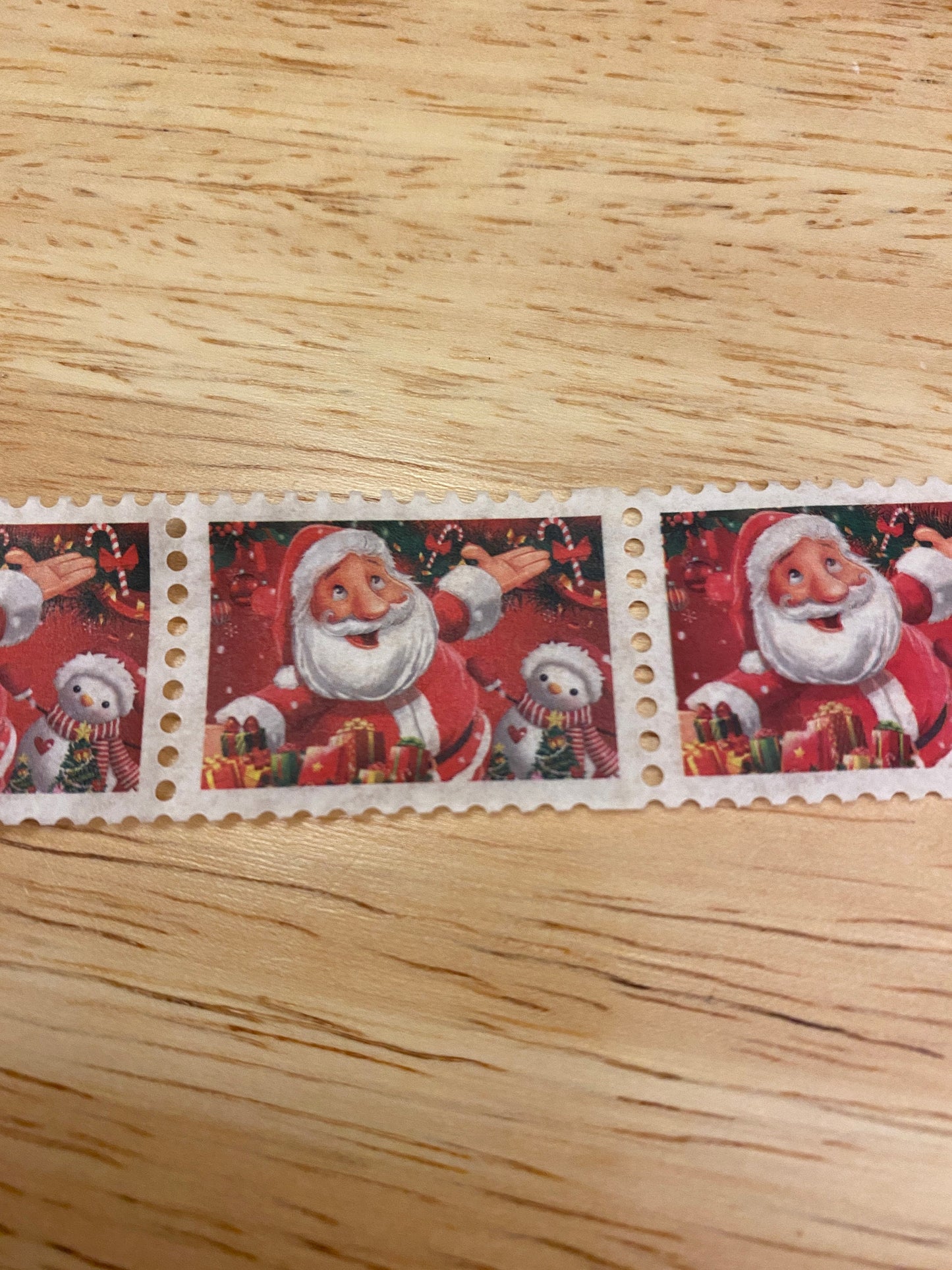 Big Roll of Stamp Santa Clause Washi Tape