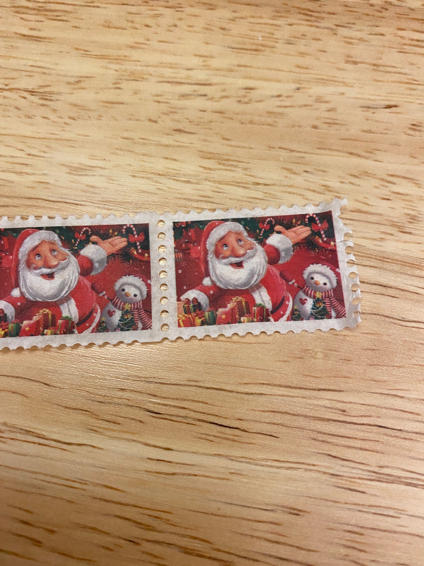 Big Roll of Stamp Santa Clause Washi Tape