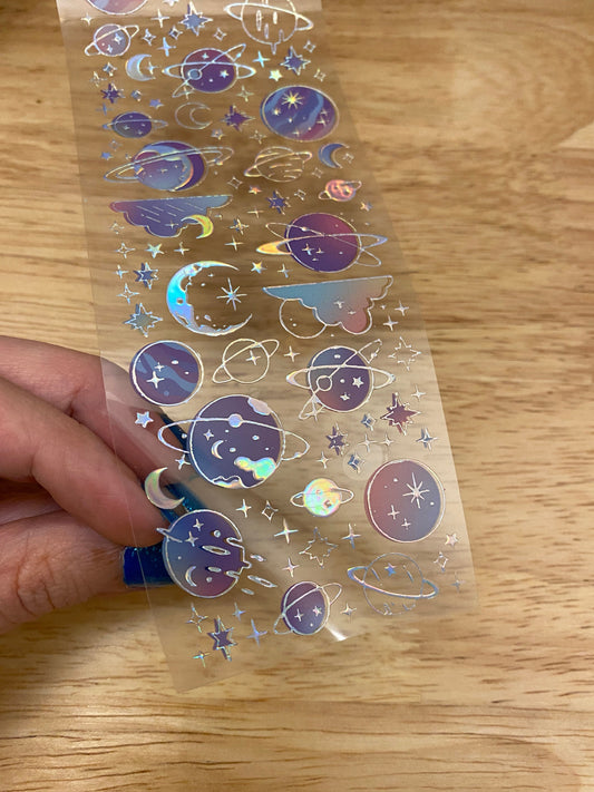 PET Washi Tape Moon